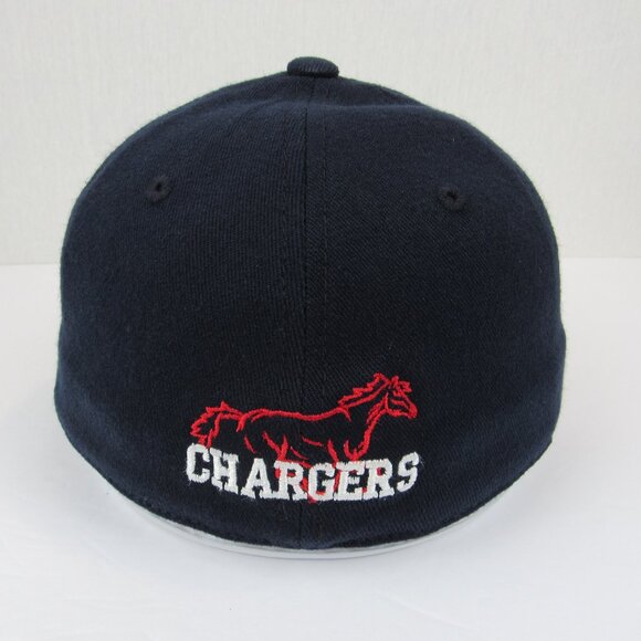 Lids Mustang Chargers Blue Embroidered M Men's Cap Fitted OSFA - Picture 5 of 14